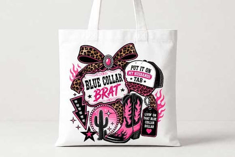 Blue Collar Brat PNG | Western Cowgirl Digital Download SVG BillahCrafts 