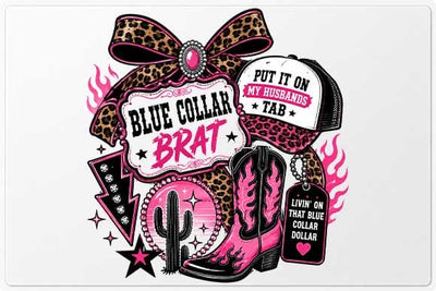 Blue Collar Brat PNG | Western Cowgirl Digital Download SVG BillahCrafts 