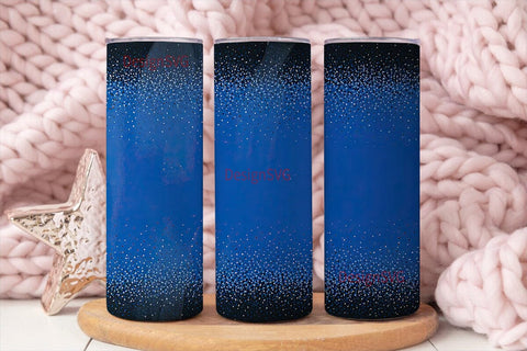 Blue Confetti Sparkle 20oz Tumbler Wrap Sublimation DesignSVG 