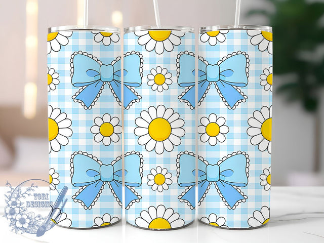 Blue Coquette Bow Valentine Tumbler, Valentine Bow Wrap, Cute Coquette Cup, Romantic Sublimation Design, Valentine Gift Tumbler, Sweet Bow Wrap, Elegant Coquette Cup Sublimation ToriDesigns 