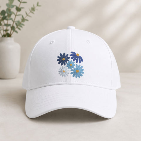 Blue Daisy Flowers Machine Embroidery Design – Floral Daisy Bouquet Embroidery File Embroidery/Applique DESIGNS PatternFeed8 