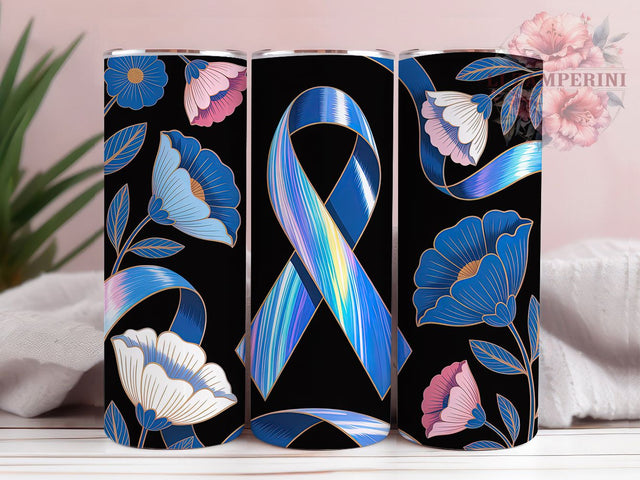 Blue Diabetes Awareness Ribbon Tumbler Wrap, Blue Ribbon Tumbler, Diabetes Support Sublimation, Awareness Ribbon Cup, Hope Strength Drinkware, Diabetes Awareness Mug, Blue Ribbon Digital Sublimation Li Zamperini 