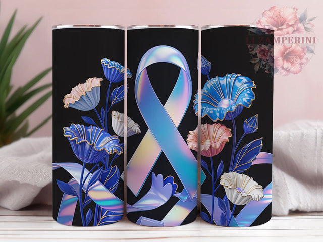 Blue Diabetes Awareness Ribbon Tumbler Wrap, Blue Ribbon Tumbler, Diabetes Support Sublimation, Awareness Ribbon Cup, Hope Strength Drinkware, Diabetes Awareness Mug, Blue Ribbon Digital Sublimation Li Zamperini 