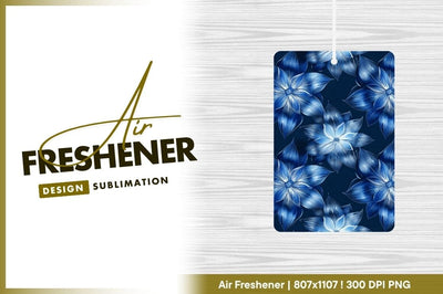 Blue Floral Pattern Repeating Flowers on Dark Navy Background Sublimation Regulrcrative 