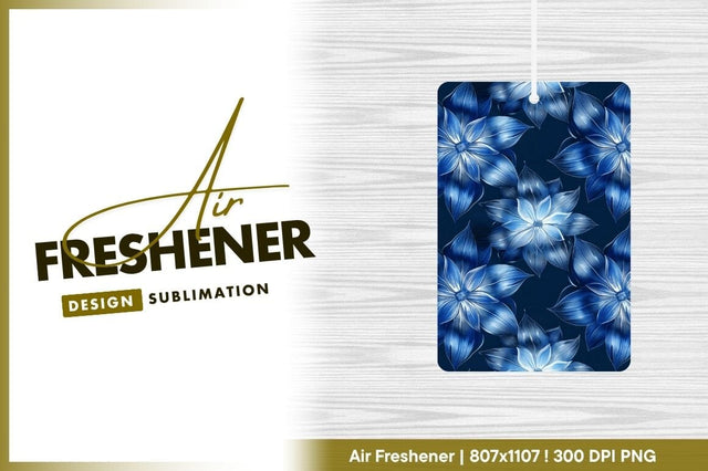 Blue Floral Pattern Repeating Flowers on Dark Navy Background Sublimation Regulrcrative 