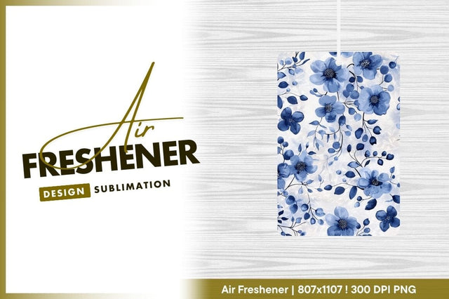 Blue floral watercolor seamless pattern design Sublimation Regulrcrative 