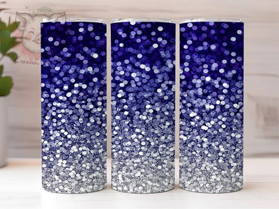 Blue Glitter Ombre Tumbler Wrap, Ombre Tumbler PNG, 20oz Skinny Tumbler Design, Sparkly Blue Sublimation, Gradient Glitter Wrap Design, Shiny Ombre Tumbler PNG, Glittery Blue Tumbler Sublimation Lara' s Designs 
