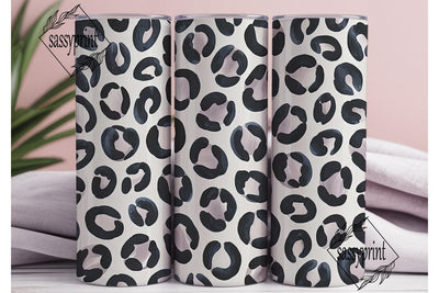 Blue Leopard 20oz Tumbler Wrap Sublimation sassyprint 