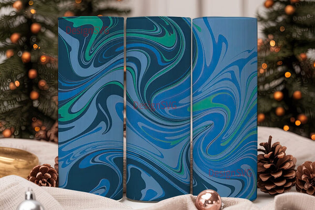 Blue Marble Tumbler Wrap Sublimation DesignSVG 