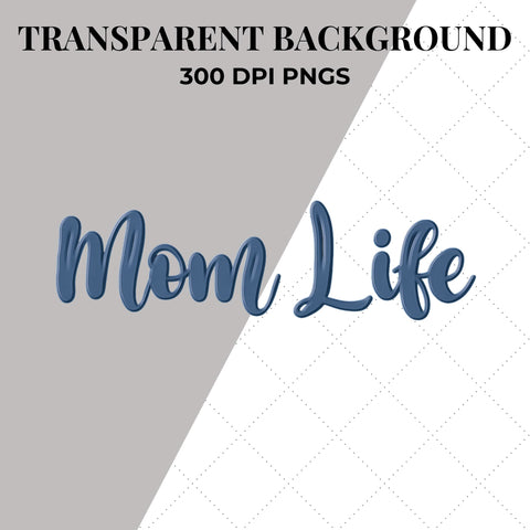 Blue Mom Life SVG | Mom PNG SVG Paige Cole Studio 