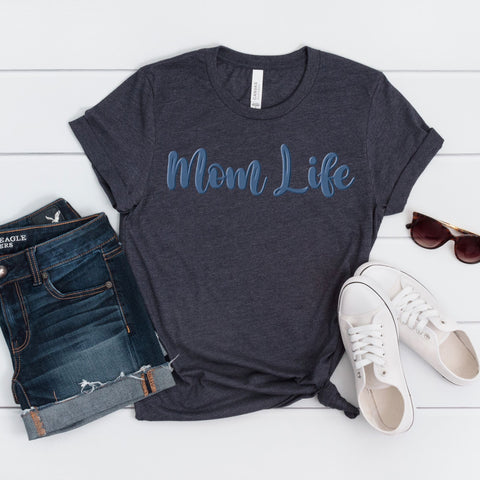 Blue Mom Life SVG | Mom PNG SVG Paige Cole Studio 