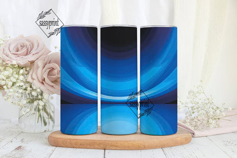 Blue Ombre 20oz Tumbler Wrap Sublimation sassyprint 
