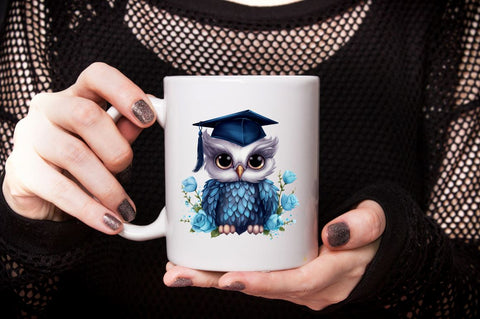 Blue Owl Graduate Sublimation Clipart Bundle Sublimation Designangry 