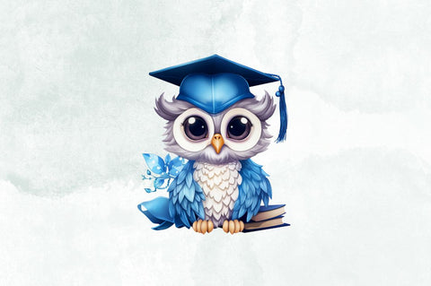 Blue Owl Graduate Sublimation Clipart Bundle Sublimation Designangry 