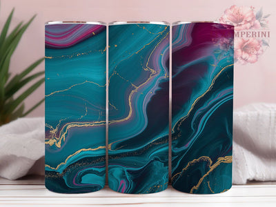 Blue Purple Marble Tumbler, Blue and Purple Theme, Gold Glitter Effect, Elegant Glam Style, Luxury Aesthetic, Chic Modern Design, Tumbler Wrap, Sublimation Design, 20oz Tumbler, Sparkle Artwork Sublimation Li Zamperini 