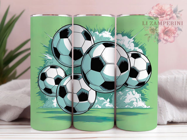 Blue Soccer Gift Tumbler Wrap, Soccer Ball Wrap, 20oz Tumbler Design, Sports Sublimation Wrap, Soccer PNG File, Blue Sports Tumbler, Soccer Gift For Him Sublimation Li Zamperini 