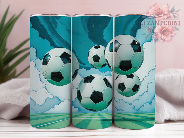 Blue Soccer Gift Tumbler Wrap, Soccer Ball Wrap, 20oz Tumbler Design, Sports Sublimation Wrap, Soccer PNG File, Blue Sports Tumbler, Soccer Gift For Him Sublimation Li Zamperini 