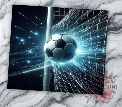 Blue Soccer Tumbler Wrap, Soccer Sublimation Design, 20oz Tumbler Art, Digital Download Tumbler, Sports Drinkware, Unique Soccer Gift, Athletic Tumbler Wrap, Soccer Fan Sublimation Li Zamperini 