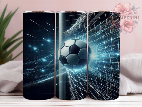 Blue Soccer Tumbler Wrap, Soccer Sublimation Design, 20oz Tumbler Art, Digital Download Tumbler, Sports Drinkware, Unique Soccer Gift, Athletic Tumbler Wrap, Soccer Fan Sublimation Li Zamperini 