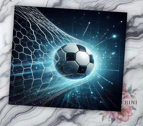 Blue Soccer Tumbler Wrap, Soccer Sublimation Design, 20oz Tumbler Art, Digital Download Tumbler, Sports Drinkware, Unique Soccer Gift, Athletic Tumbler Wrap, Soccer Fan Sublimation Li Zamperini 