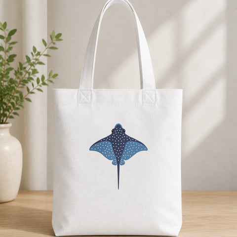 Blue Spotted Eagle Ray Embroidery Design – Ocean Stingray Marine Life Sea Animal Machine Embroidery File Embroidery/Applique DESIGNS PatternFeed8 