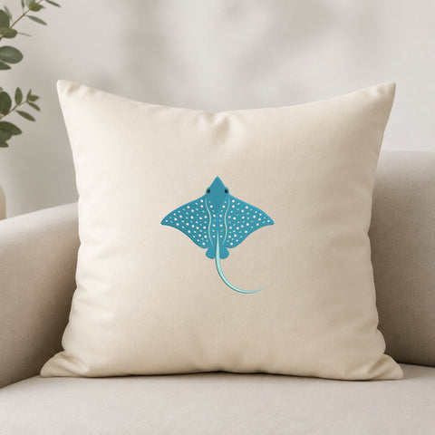Blue Spotted Stingray Embroidery Design – Ocean Stingray Sea Animal Marine Life Machine Embroidery File Embroidery/Applique DESIGNS PatternFeed8 