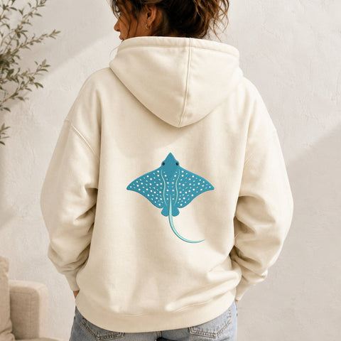 Blue Spotted Stingray Embroidery Design – Ocean Stingray Sea Animal Marine Life Machine Embroidery File Embroidery/Applique DESIGNS PatternFeed8 