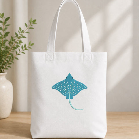Blue Spotted Stingray Embroidery Design – Ocean Stingray Sea Animal Marine Life Machine Embroidery File Embroidery/Applique DESIGNS PatternFeed8 