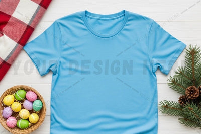 Blue t-shirt mockup design Mock Up Photo Designangry 
