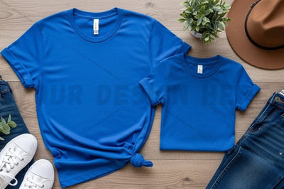 Blue t-shirt mockup design Mock Up Photo Regulrcrative 