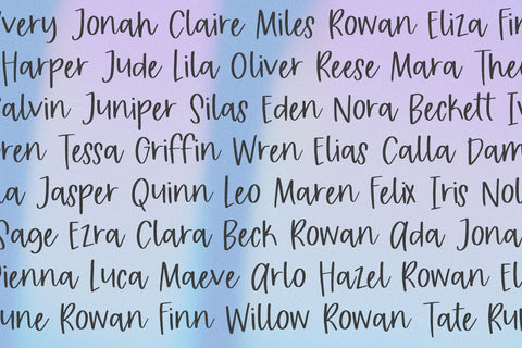 Bluebell Dreams Script Font Beck McCormick 