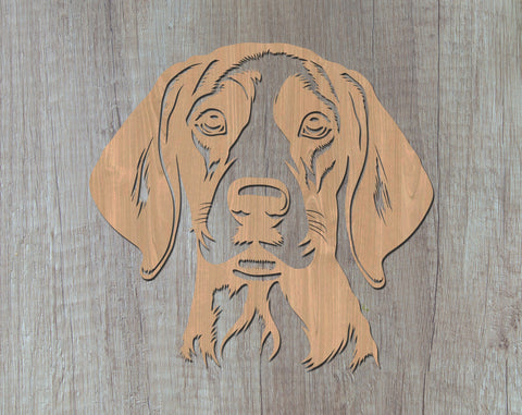 Bluetick Coonhound Laser SVG Cut File, Bluetick Coonhound Glowforge File, Bluetick Coonhound DXF, Bluetick Coonhound Wall Art SVG SVG HappyDesignStudio 