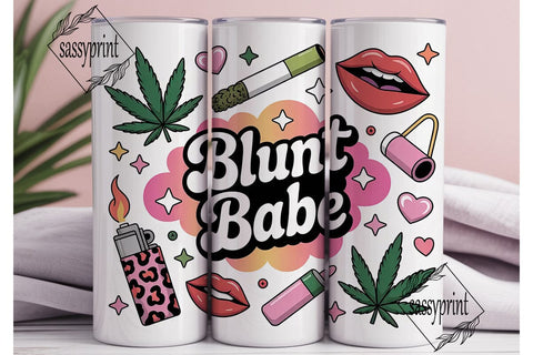 Blunt Babe 20oz Tumbler Wrap Sublimation sassyprint 