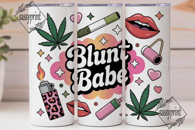Blunt Babe 20oz Tumbler Wrap Sublimation sassyprint 