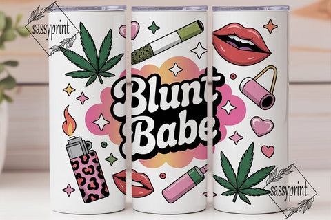 Blunt Babe 20oz Tumbler Wrap Sublimation sassyprint 