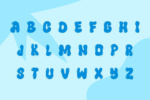 Blunt Bubble Font Dm Letter Studio 