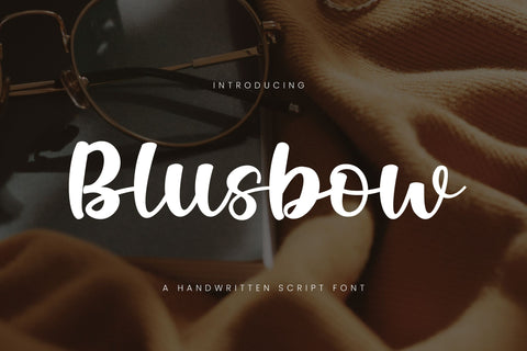 Blusbow – Handwritten Script Font Font Irvan Randi 