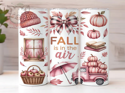 Blush Pink Pumpkin Fall Tumbler Wrap, 20oz Skinny Tumbler, Girly Autumn Png, Sublimation Download, Pastel Pumpkin Design, Cozy Pink Tumbler, Blush Fall Tumbler Wrap Sublimation Lara' s Designs 