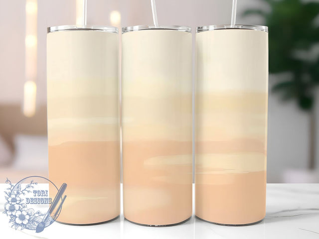 Blush Pink Tumbler Wrap, Peach Fuzz Design, 20oz Sublimation, Pink Ombre Tumbler, Soft Color Tumbler, Elegant Drinkware, Pastel Tumbler Wrap Sublimation ToriDesigns 