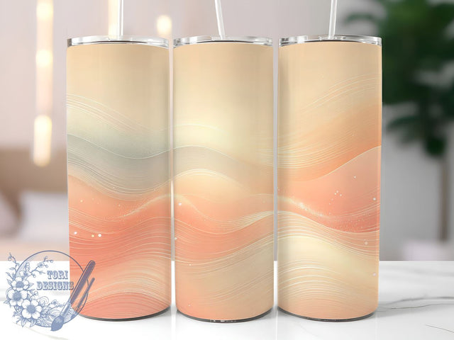 Blush Pink Tumbler Wrap, Peach Fuzz Design, 20oz Sublimation, Pink Ombre Tumbler, Soft Color Tumbler, Elegant Drinkware, Pastel Tumbler Wrap Sublimation ToriDesigns 