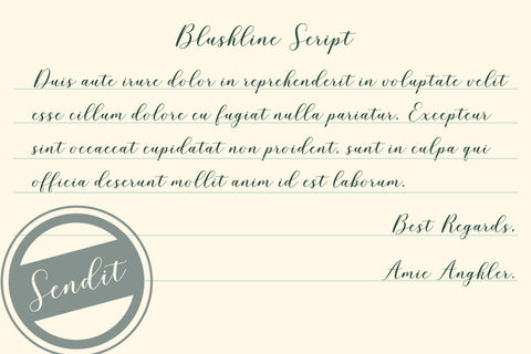 Blushline Script Font gatype 