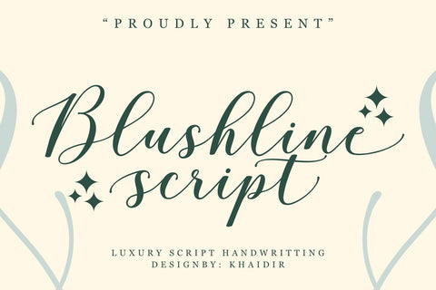 Blushline Script Font gatype 