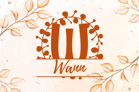 Blynford Split Monogram Font Font Dm Letter Studio 