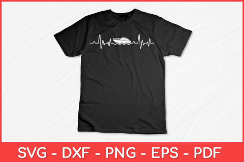 Boat Heartbeat Boating Boat Captain Funny Svg Design SVG artprintfile 