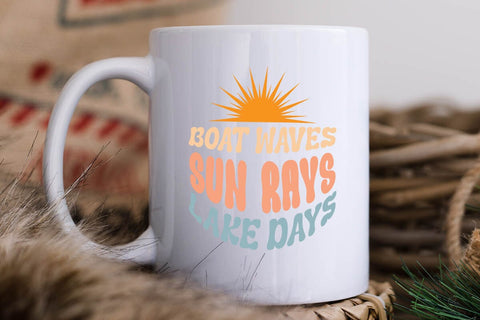 boat waves sun rays lake days SVG Angelina750 