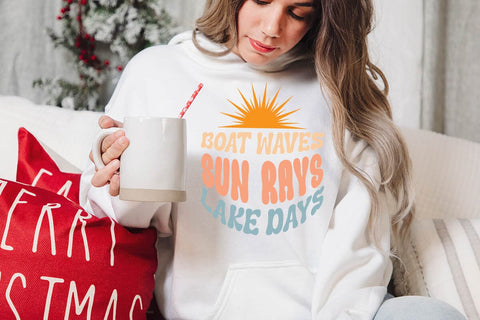 boat waves sun rays lake days SVG Angelina750 