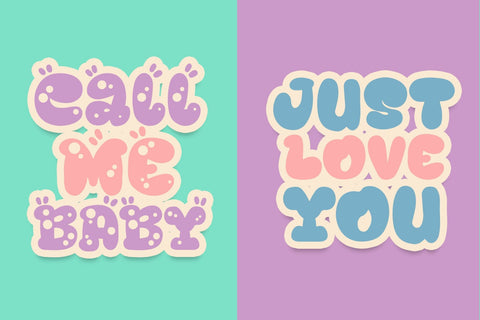 Boba Party Font Dm Letter Studio 
