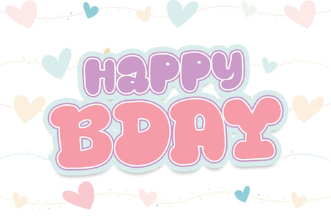 Boba Party Font Dm Letter Studio 