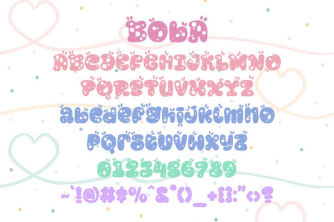 Boba Party Font Dm Letter Studio 