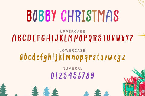 Bobby Christmas Font Prasetya Letter 